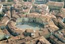 Aerial photo of Lucca, Italy